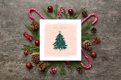 Happy Christmas Tree Card