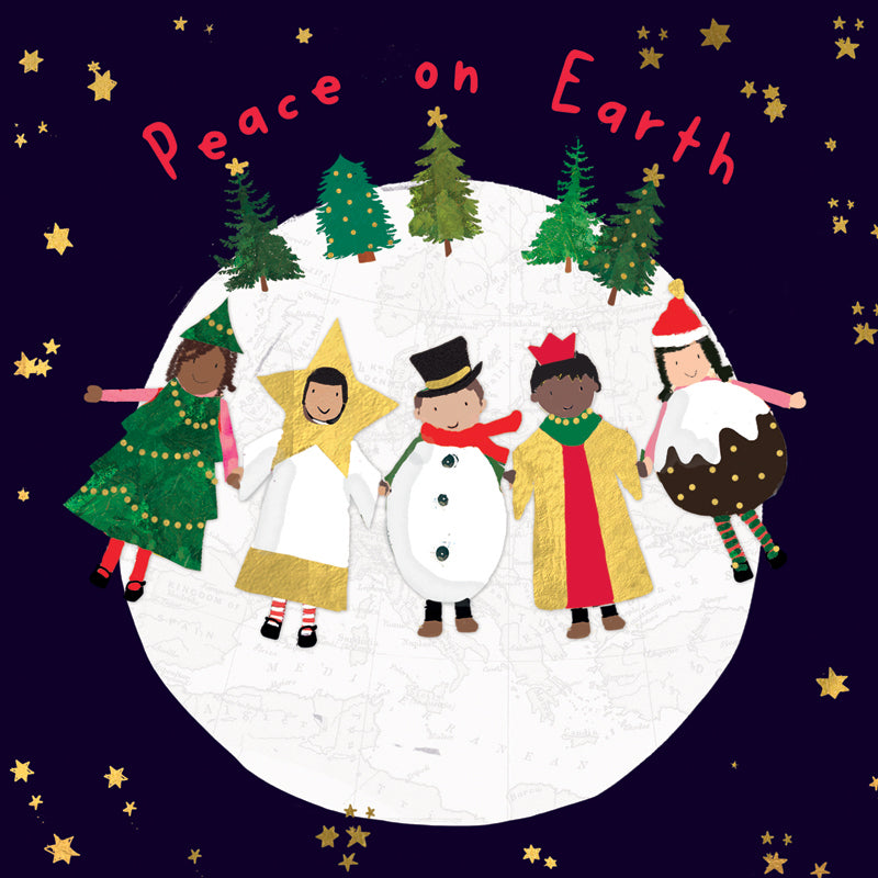 'Peace on Earth' - Pack of 10 square Christmas cards